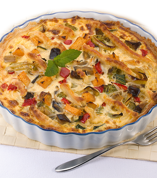 Imagem receita Quiche de legumes e Carbonara