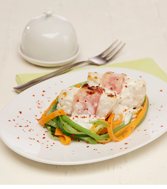 Imagem receita Medalhões de pescada no forno