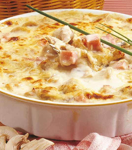 Imagem receita Gratinado de cogumelos e frango