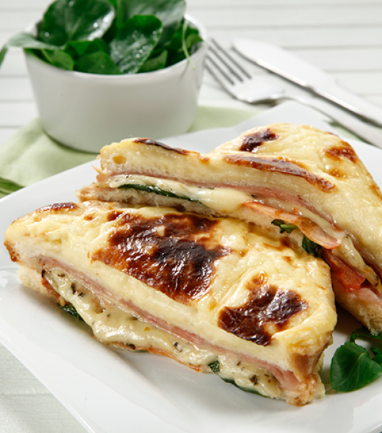 Imagem receita Tosta mista gratinada