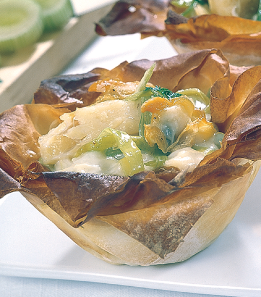 Imagem receita Cestinhos de bacalhau