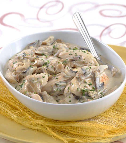 Imagem receita Peitos de frango com molho de cogumelos