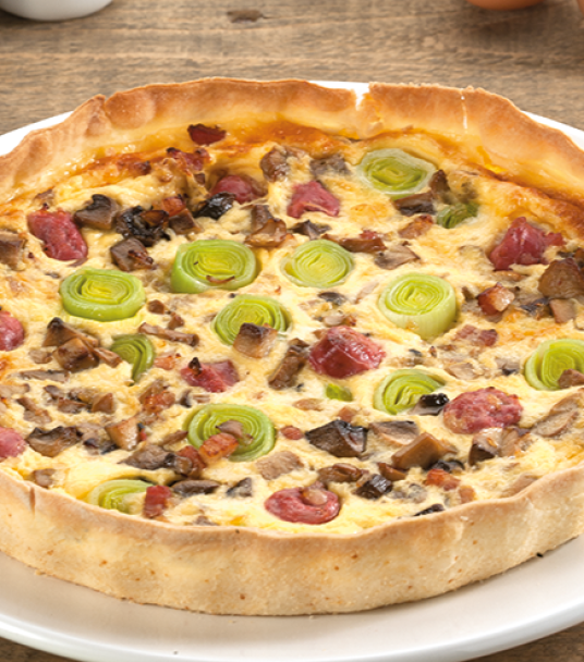 Imagem receita Quiche de legumes e salsicha