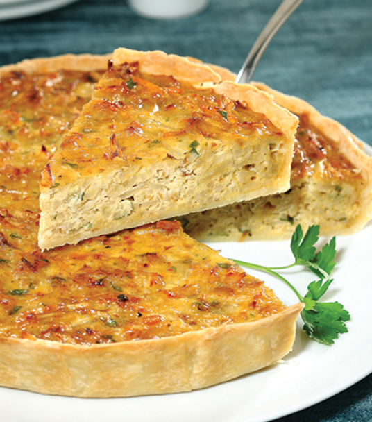 Imagem receita Tarte de bacalhau à brás
