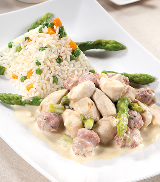 Imagem receita Misto de frango e salsichas