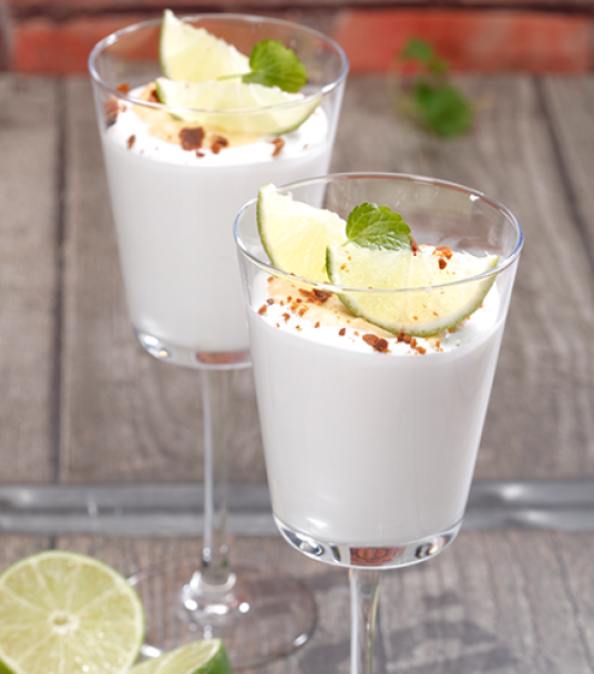 Imagem receita Panacota de lima