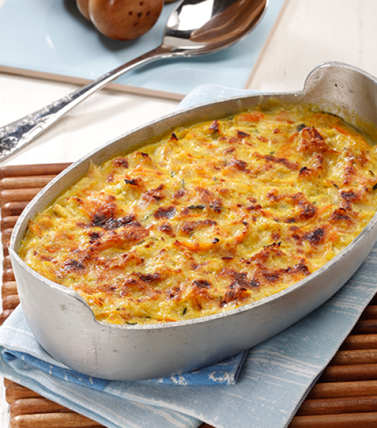 Imagem receita Bacalhau gratinado com legumes