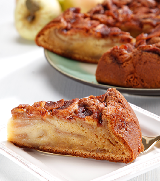 Imagem receita Bolo de natas e maçã