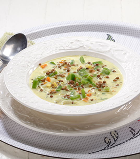Imagem receita Sopa de lentilhas com legumes