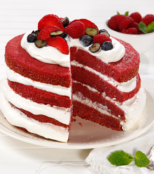 Imagem receita Bolo Red Velvet com Natas