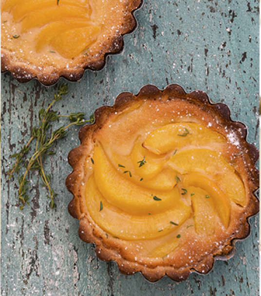 Imagem receita Tarte cremosa de pêssego