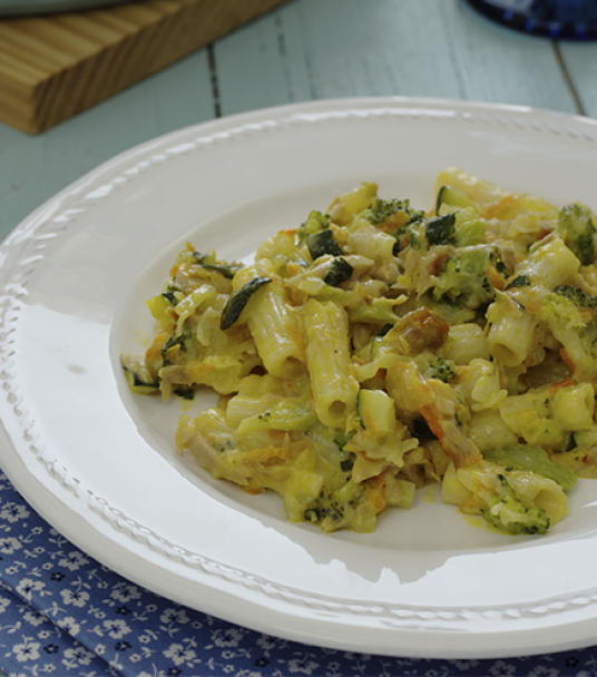 Imagem receita Atum gratinado com massa e legumes