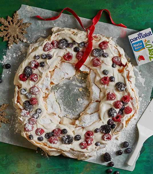 Imagem receita Pavlova de frutos vermelhos