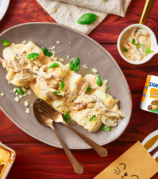 Imagem receita Peixe Branco com Molho de Cogumelos