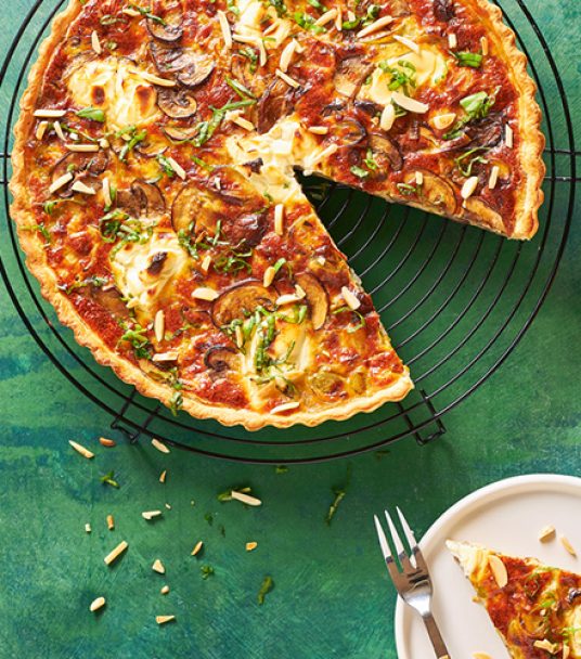 Imagem receita Quiche de Alho Francês e Cogumelos