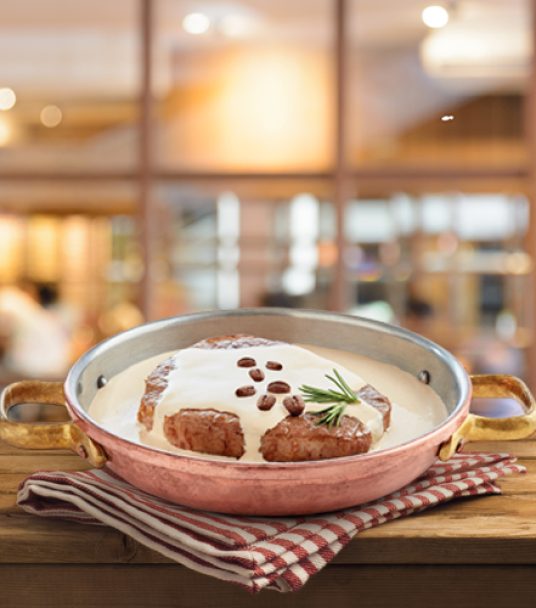 Imagem receita Bifes do lombo com molho à café