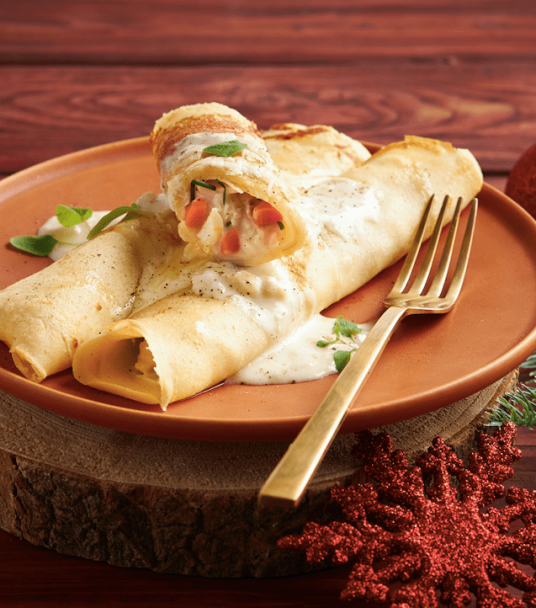 Imagem receita Crepes de Bacalhau e Béchamel